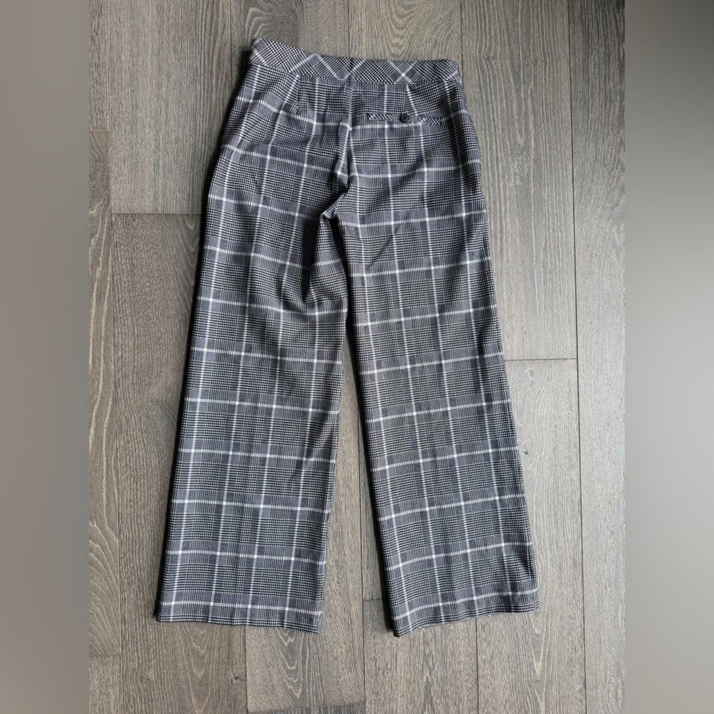 Spanx Ponte Jacquard Wide Leg Pants White / Black Size Large - Picture 7 of 7